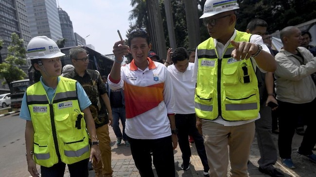 Wakil Gubernur DKI Jakarta Sandiaga Uno mengatakan anggaran pengadaan lahan sebesar Rp798,1 M dalam RAPBD DKI2018 tak digunakan semuanya untuk DP Rp0.