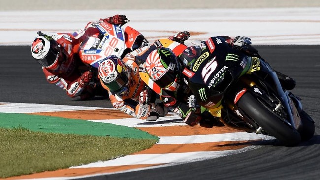 Juara dunia MotoGP 2017 Marc Marquez mengaku sempat merasa terancam dan ketakutan dengan manuver Johann Zarco pada balapan MotoGP Valencia.