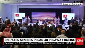 Emirates Airlines Pesan 40 Pesawat Boeing