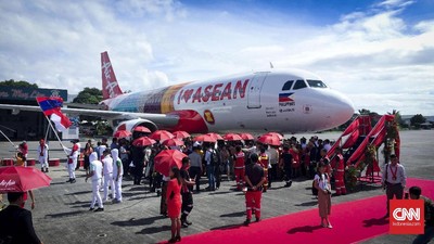 Indonesia menjadi satu dari sekian banyak negara yang menginspirasi salah satu maskapai penerbangan AirAsia merayakan 50 tahun ASEAN.