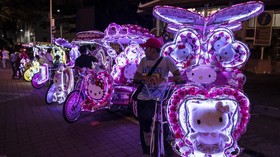 Becak Hias Jadi Magnet Turis di Malaysia
