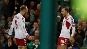 Timnas Denmark ke Piala Dunia 2018, Eriksen Hattrick