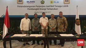 PLN Teken Kontrak Listrik EBT Senilai Rp20,4 Triliun