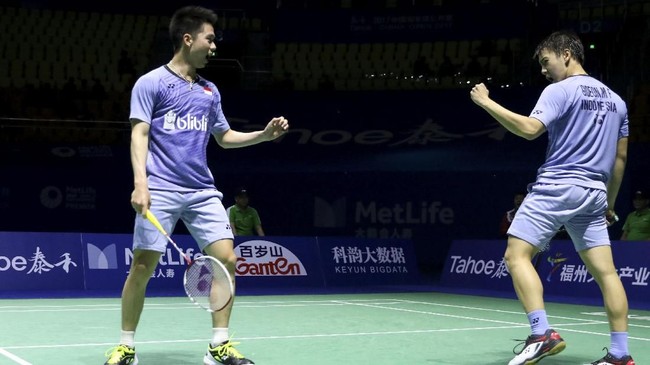 Ganda putra nomor satu dunia, Marcus Fernaldi Gideon/Kevin Sanjaya Sukamuljo, membuka peluang mempertahankan gelar juara pada turnamen China Open Super Series.