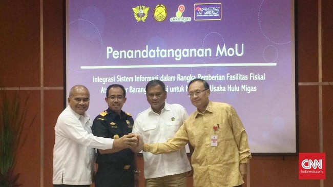 Instansi pemerintah bekerja sama mengembangkan sistem integrasi informasi untuk memberi fasilitas fiskal atas impor barang operasi KKKS.