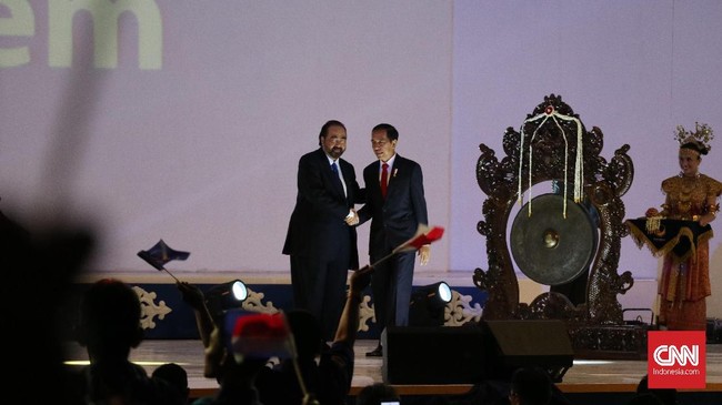 Dengan PDIP kembali mendukung Jokowi, Partai Nasdem optimistis Jokowi akan menang dalam Pilpres 2019 dengan formasi koalisi seperti sekarang.