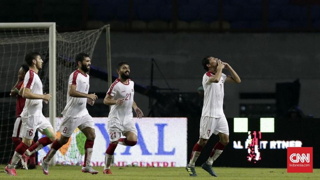 Pelatih Timnas Suriah U-23 Hussein Afash bersyukur bisa mengalahkan Timnas Indonesia U-23 dengan skor 3-2 pada laga persahabatan di Cikarang, Kamis (16/11).