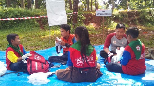 Secuplik Aksi Ribuan PMR Se-Kabupaten Bogor di Jumbara