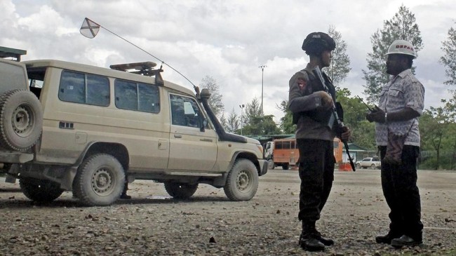 Kapolres Keerom AKBP Christian Aer memastikan sembilan orang yang sempat ditangkap di pos Keerom Papua tak terlibat KNPB.