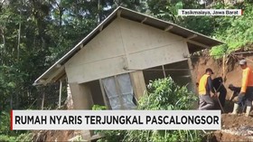 Rumah Nyaris Terjatuh Pascalongsor