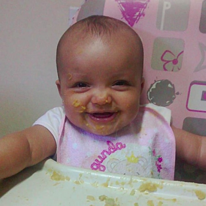 <p>Biar cemong begini, Agata tetap menggemaskan ya, Bun. (Foto: Facebook/ Brenda Coelho)  </p>