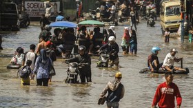 Tiga Ruas Jalan Putus akibat Banjir di Kabupaten Bandung