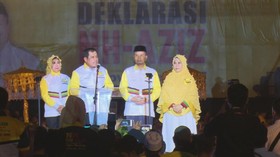 Deklarasi Pasangan Nurdin-Azis dalam Pilkada Sulawesi Selatan