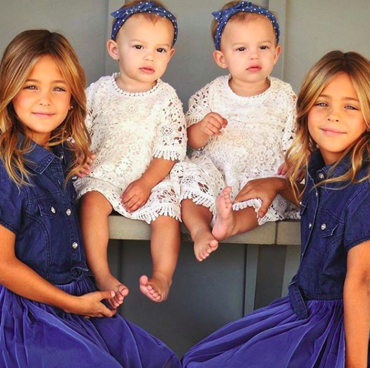 <p>Kombo dobel! Kembar identik yang masih bayi dan yang sudah besar. (Foto: Instagram/ @clementstwins)</p>