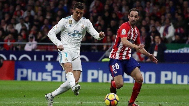 Gambaran buruknya penampilan Cristiano Ronaldo musim ini terlihat di sela pertandingan Atletico Madrid vs Real Madrid di Stadion Wanda Metropolitano.