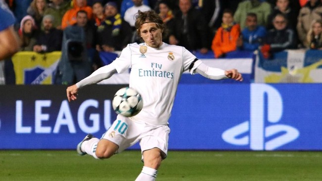 Gelandang Luka Modric masuk ke dalam skuat Real Madrid untuk pertandingan Piala Super Eropa 2018 melawan rival sekota, Atletico Madrid.