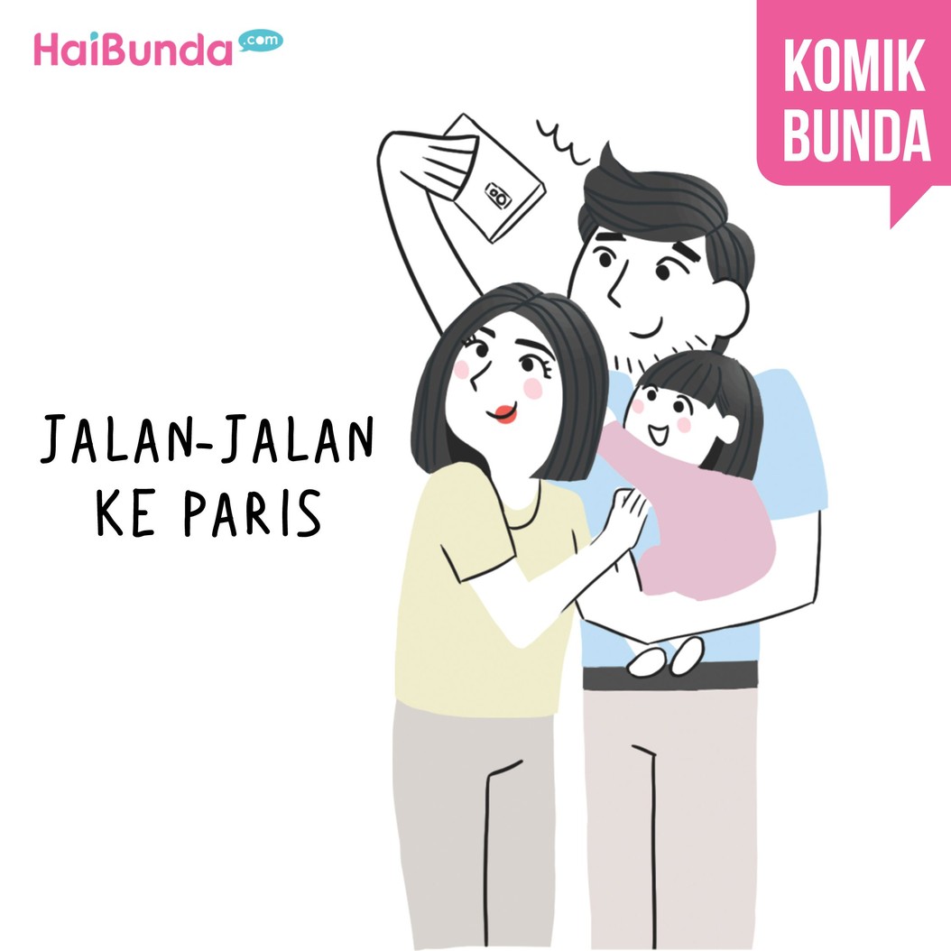 Bunda pengen jalan-jalan, ayah ngelakuin hal nyebelin tapi bisa bikin bunda senyum. Nah, buat Bunda hal konyol apa yang dilakukan suami tapi bisa bikin senang?