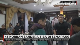 43 Warga Korban Sandera Tiba di Semarang