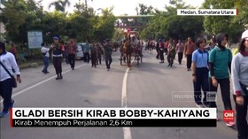 VIDEO: Andong dan Becak Motor Kawal Kahiyang-Bobby di Medan