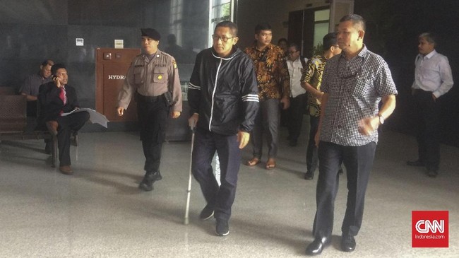 Anas Urbaningrum bersaksi dalam lanjutan sidang korupsi e-KTP dengan terdakwa Andi Agustinus Narogong.