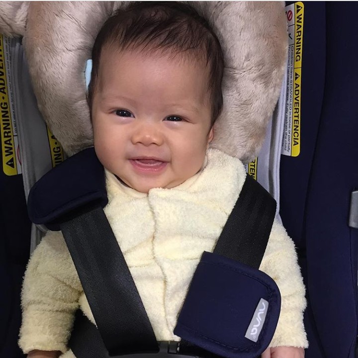<p>Udah dulu ya Om dan Tante semua, Brie mau jalan-jalan nih. (Foto: Instagram @septriasaacha)</p>