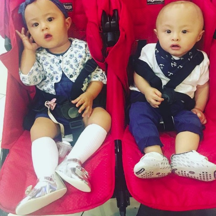 <div>Sebentar lagi bisa lari-lari dan nggak bisa diam di stroller nih. (Foto: Instagram @tatjanadanbima</div>