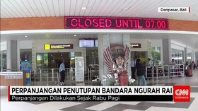 Penutupan Bandara Ngurah Rai Diperpanjang