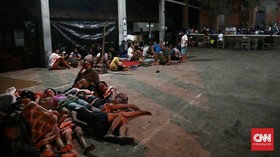 FOTO: Wajah Pengungsi Gunung Agung Menanti Nasib