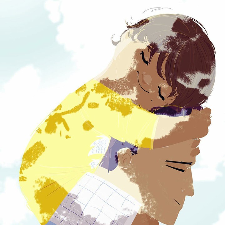 <p>Pundak ayah selalu kuat menopang si kecil. (Foto: Instagram/pascalcampionart)</p>