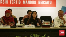 Puan Minta Perkuat Posko Darurat terkait Erupsi Gunung Agung