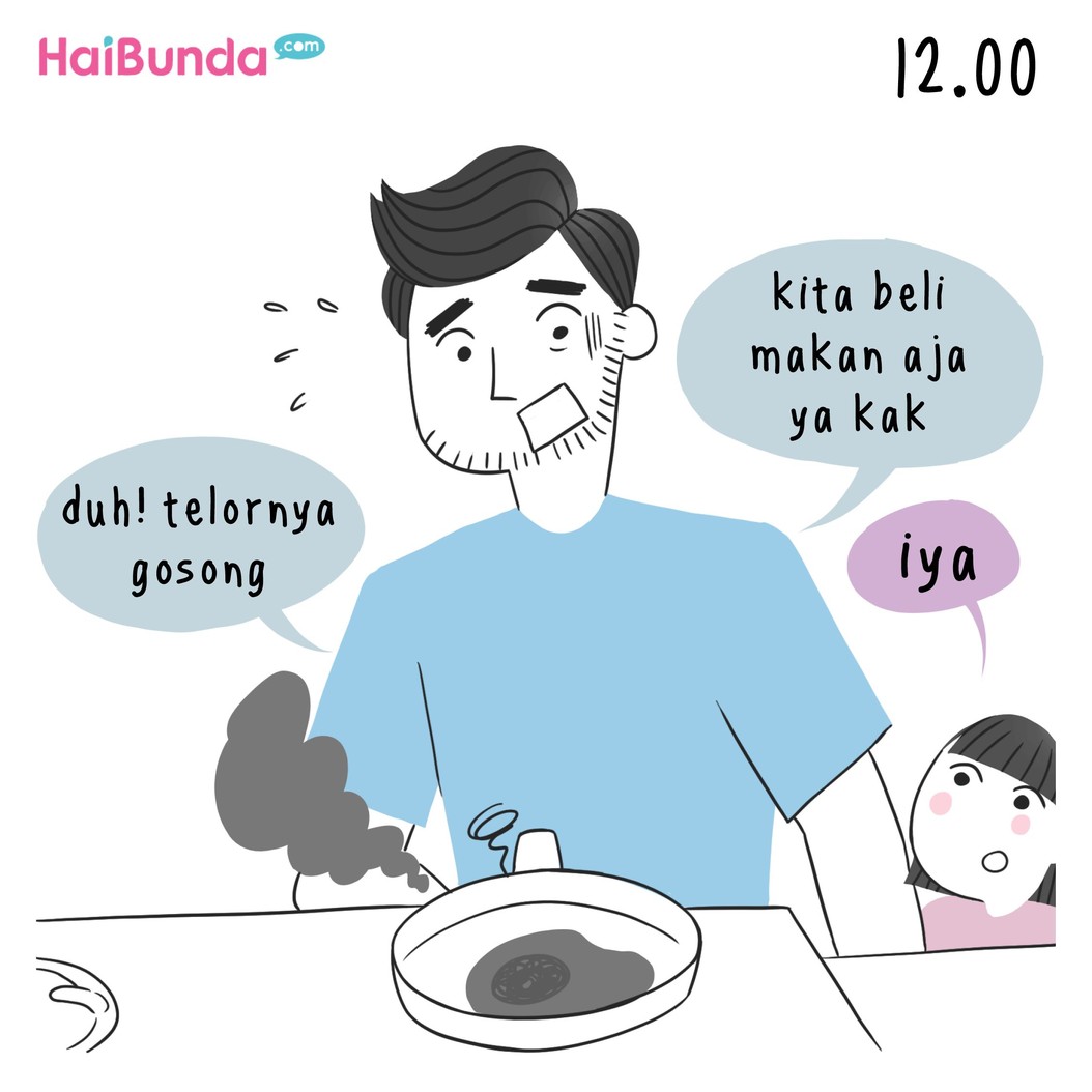 Begini kalau bunda lagi sakit. Nah, di rumah 'kekacauan' apa lagi, Bun, yang terjadi kalau kebetulan Bunda lagi sakit?