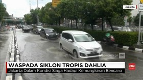 VIDEO: Jakarta Siaga Hadapi Siklon Tropis Dahlia