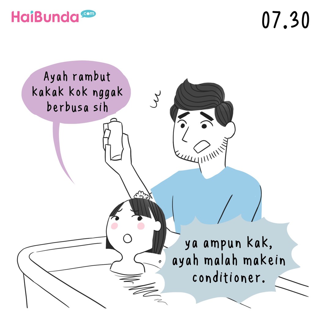 Begini kalau bunda lagi sakit. Nah, di rumah 'kekacauan' apa lagi, Bun, yang terjadi kalau kebetulan Bunda lagi sakit?