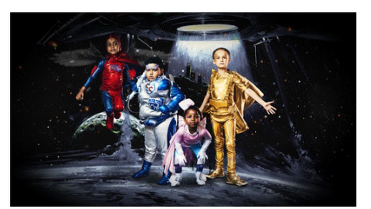 Keempat anak pasien kanker jadi superhero. Bukan tokoh superhero yang udah ada, mereka menciptakan sendiri karakternya yang menunjukkan harapan mereka.