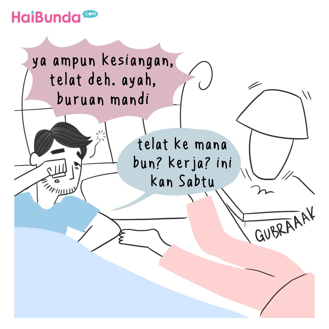 Gara-gara butuh piknik, Bunda jadi halu. Kalau Bunda pas butuh piknik, biasanya halunya gimana nih, Bun? Yuk bagiin ceritanya di kolom komentar.