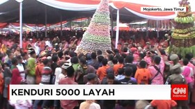 Perayaan Maulid, Warga Mojokerto Gelar Kenduri 5.000 Layah