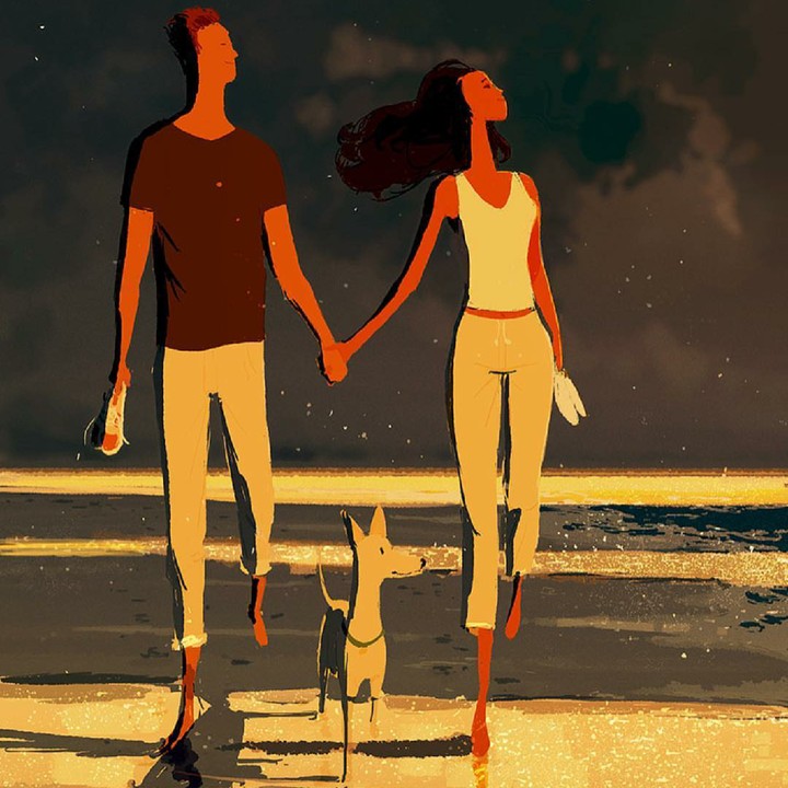 <p>Tapi, bersama suami kita tetap semangat menghadapi rintangan yang ada. Ya nggak, Bun? (Foto: Instagram/pascalcampionart)</p>