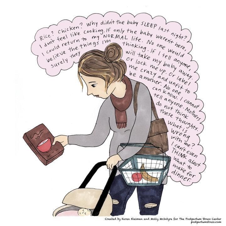 <p>Belanja aja pikirannya ke mana-mana. (Foto: Karen Kleiman & Molly Mcintyre/The Postpartum Stress Center)</p>