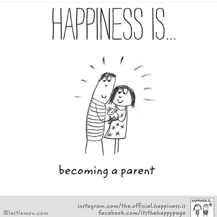 <p>Bahagia itu adalah saat si kecil lahir. Saat kita menjadi ayah dan bunda. (Foto: Instagram @the.official.happiness.is)</p>