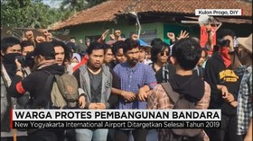 Warga Protes Pembangunan Bandara Baru Yogyakarta