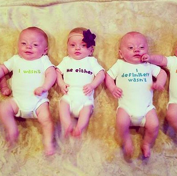 <p>Coba deh, Bun, rangkai tiap kalimat yang ada di tulisan si kembar lima. (Foto: Instagram/ @driskell_quints_mom)  </p>