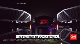 Youtuber Ciptakan Replika 'Tie Fighter' dalam Star Wars