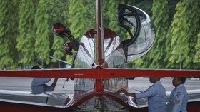 Pesawat Wong Bee TNI AU Kecelakaan di Lanud Adisutjipto Yogya