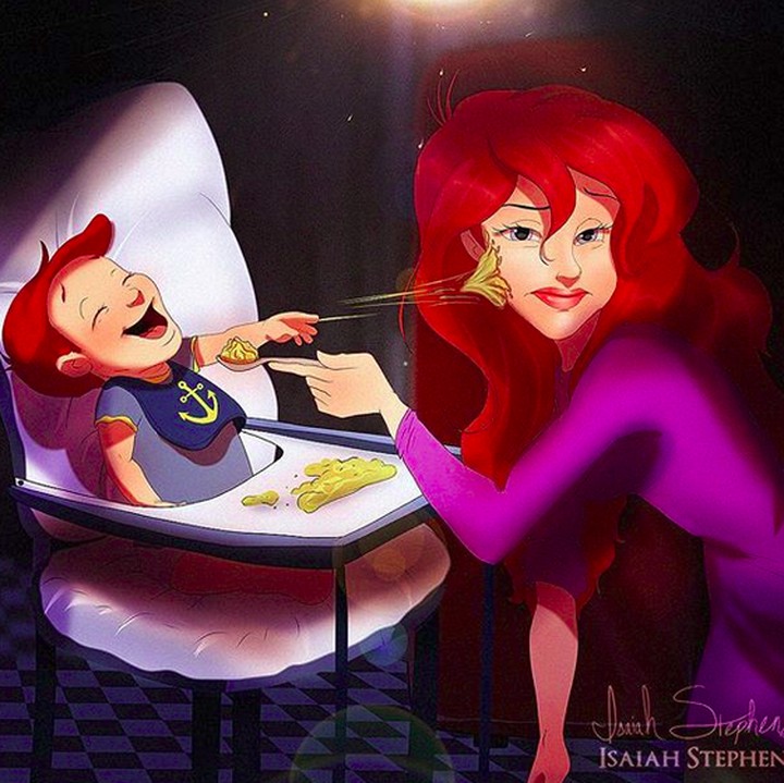 <p>Pernah ngerasain apa yang dialami Bunda Ariel? Lagi nyuapin, eh malah dilempar makanan sama anak.  </p>