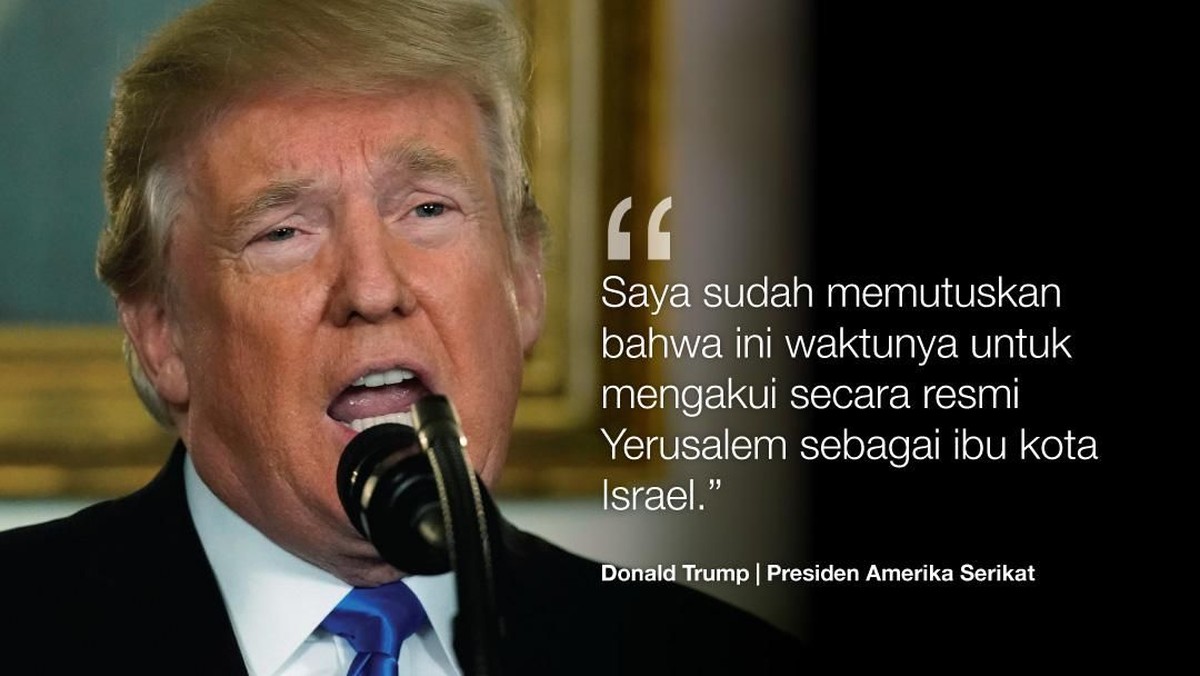 Ramai-ramai Mengecam Keputusan Trump Soal Yerusalem