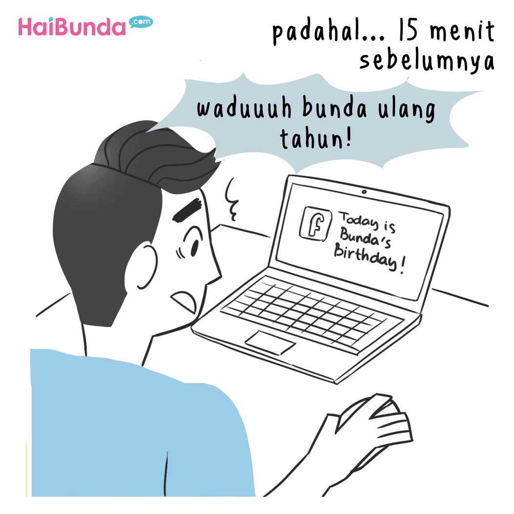 Kalau lagi ulang tahun, apa sih kado yang terasa spesial atau dipengenin Bunda? Sama kayak Bunda di komik ini nggak? Yuk cerita, Bun, di kolom komentar.