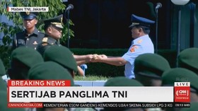 VIDEO: Jenderal Gatot Serahkan Tongkat Pimpinan Panglima TNI