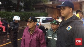 Anies: Banjir Jakarta karena Proyek MRT-LRT Hambat Aliran Air