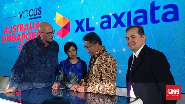 XL menyebut bahwa kabel laut yang tengah dibangun ke Singapura dan Australia akan mempercepat koneksi internet operator itu di akhir 2018.