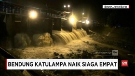 VIDEO: Bendung Katulampa Naik Siaga Empat